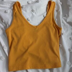 Vibrant Yellow Women's Ribbed Tank Top